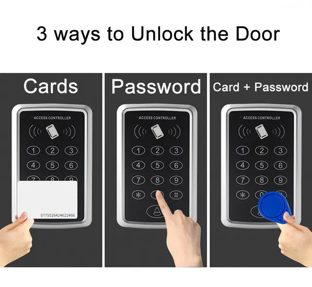 Tastiera Controllo Accessi IP68 Impermeabile RFID - Con 10 Chiavi, 125 KHz