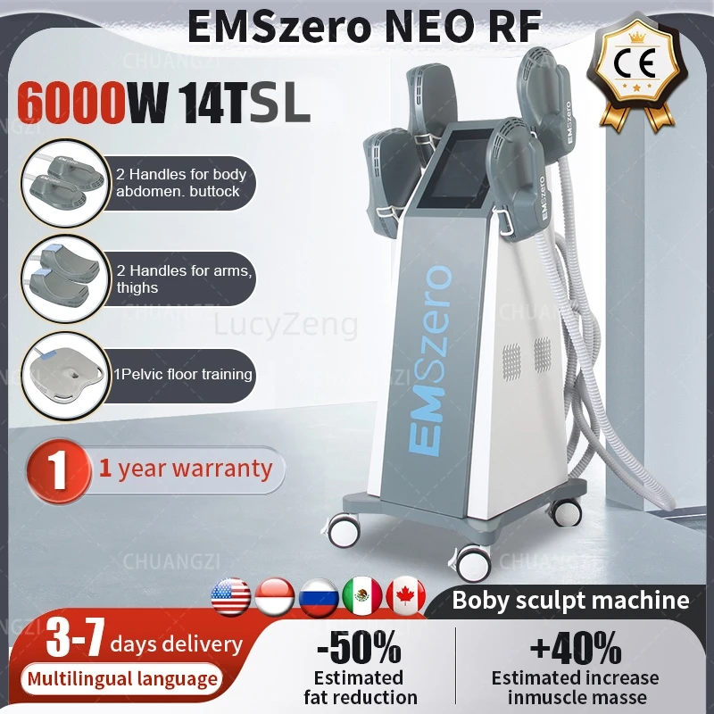 EMSzero EMS, стимуляция мышц, устройство для моделирования тела, устройство для потери веса, электромагнитное тазовое похудение Emsslim Neo 2024