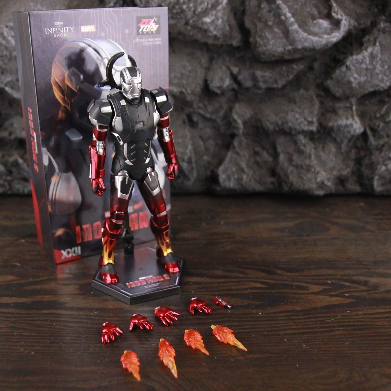 ZD Toys アイアンマン 3 MK35 レッドスナッパー MK41 ボーンズ