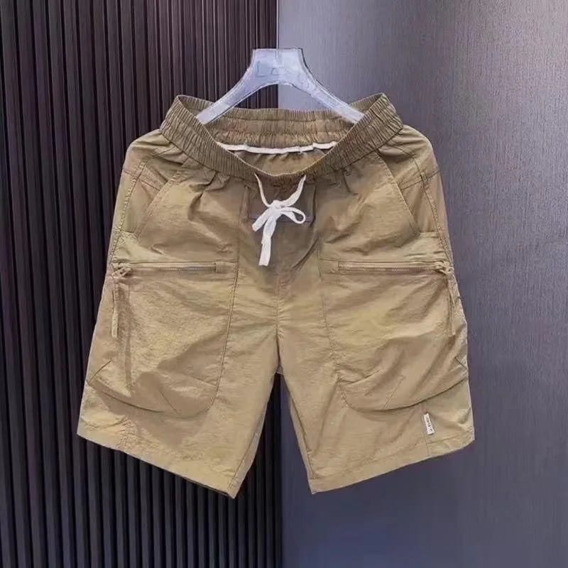 2025 Men Clothing Men's Shorts Trend Elastic Waist Sweatpants Summer Men Short Korean Fashion Streetwear Harajuku Shorts Men 4