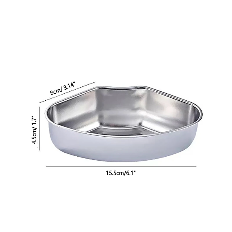 1PC Stainless Steel Steaming Plate Fan Shaped Divided Steaming Plate Household Food Bowl Kitchen Accessories
