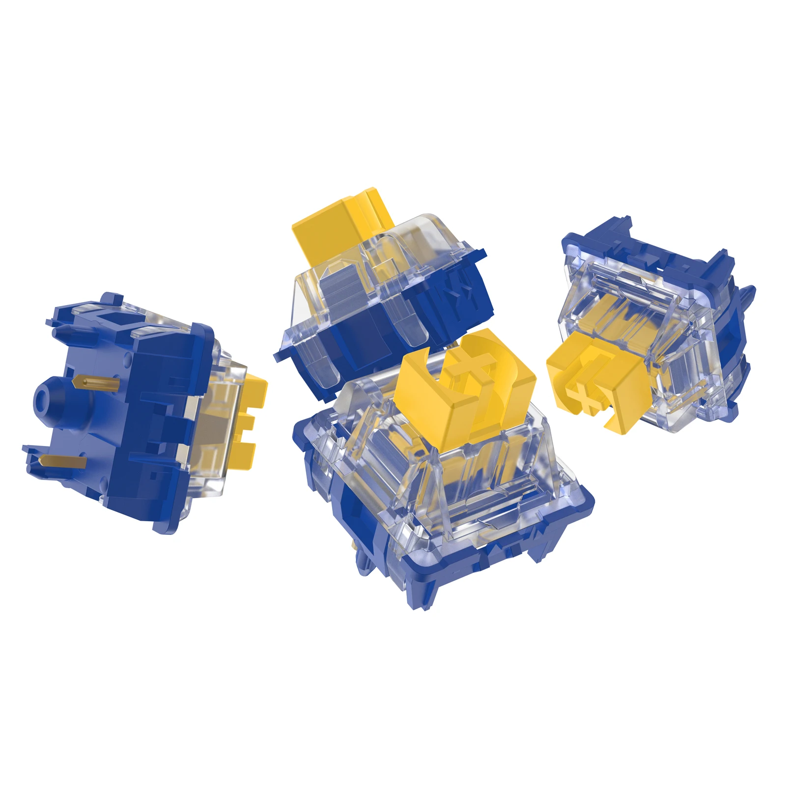 Durock Velocidade Prata Interruptores mm Atuação Linear Interruptor 13.45 mm Longo Pólo Stem 48g Estendido Primavera Splash Irmãos Caixa Interruptor - Imagem 2