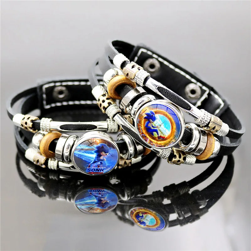

Мужской и женский браслет в стиле панк Sonic The Hedgehog