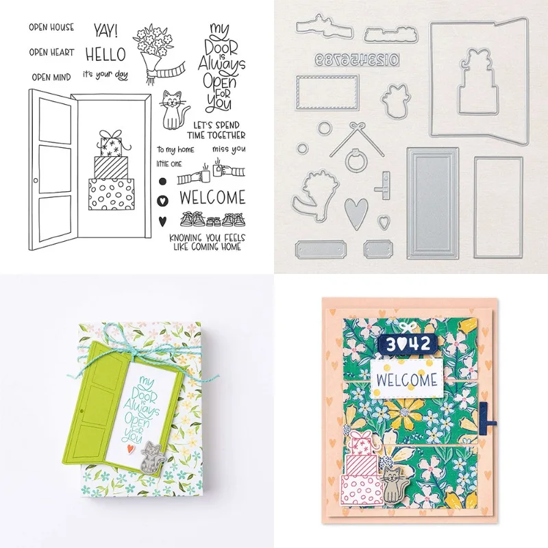 

Door Gift New Metal Cutting Dies Stamps Stencils Scrapbooking Photo Album Decorative Embossing DIY Paper Cards Stamp and Die Sat