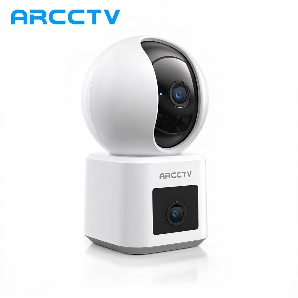 ARCCTV 4MP Dual Lens WiFi Surveillance Camera HD Two Way Talk IR Night Vision Security Wireless Camera 360° View Auto Tracking 1
