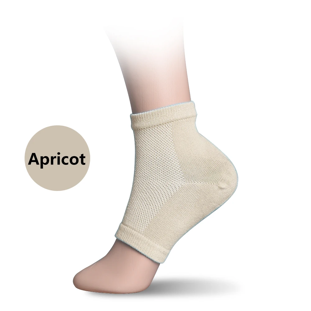 UPAKME 1 زوج سيليكون قدم كعب ترطيب الجوارب هلام الجوارب متصدع القدم بدون أكمام كعب إصلاح الجافة الصلب متصدع قدم للجنسين