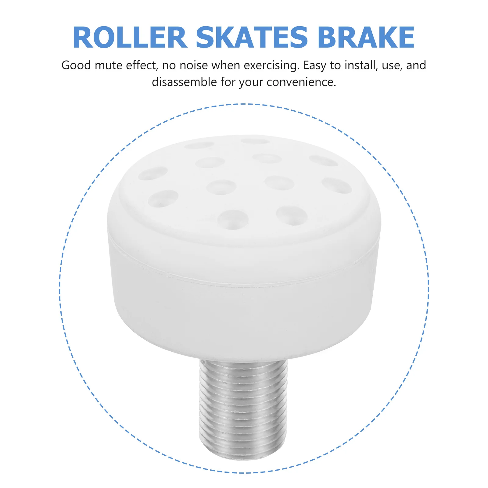 2 Pcs Replace Roller Skate Brakes Child Walker Skates Rubber Jam Plugs for Skating Tool roller skates