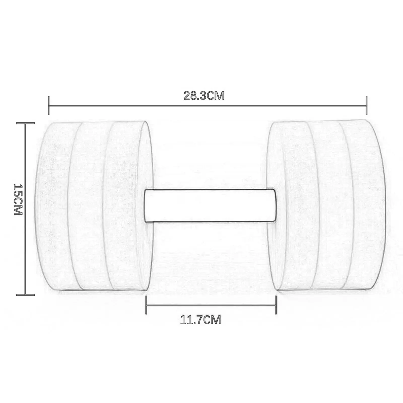 Water Dumbbell, Water Dumbbells, Light Resistance Swimming Dumbbell, Water