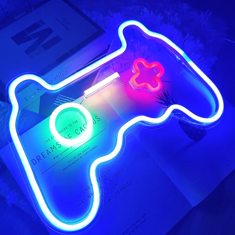 Game Shape Neon Light LED Lamp USB Powered Signs for Bedroom Children Gaming Zone Party Wall Holiday Decoration |