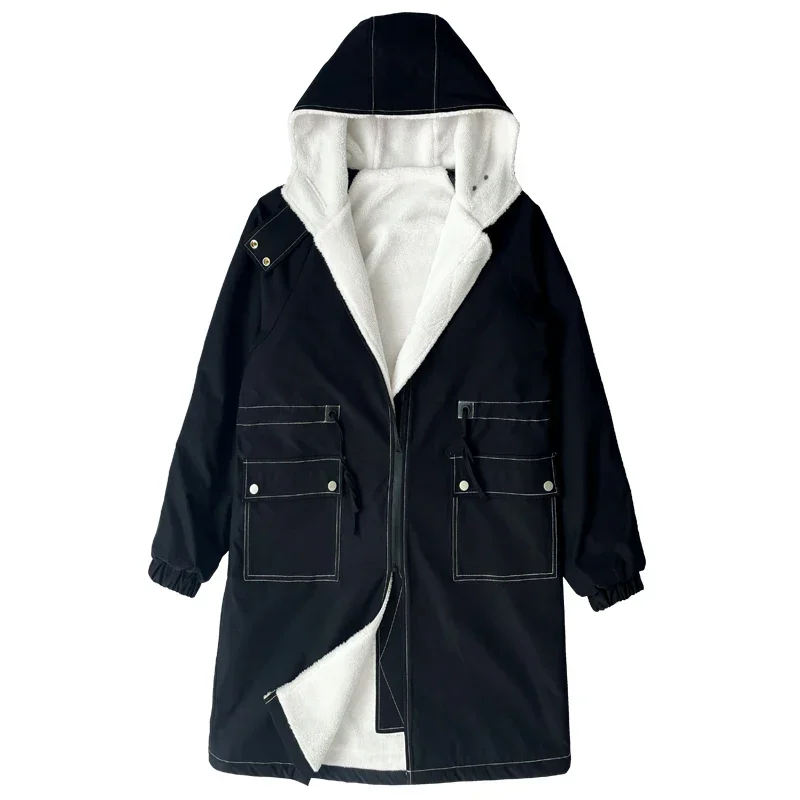 （Regular and Thickened) British Style Men's Casual Long Jacket Men Cardigan Overcoat Streetwear Hooded Trench Coat Male
