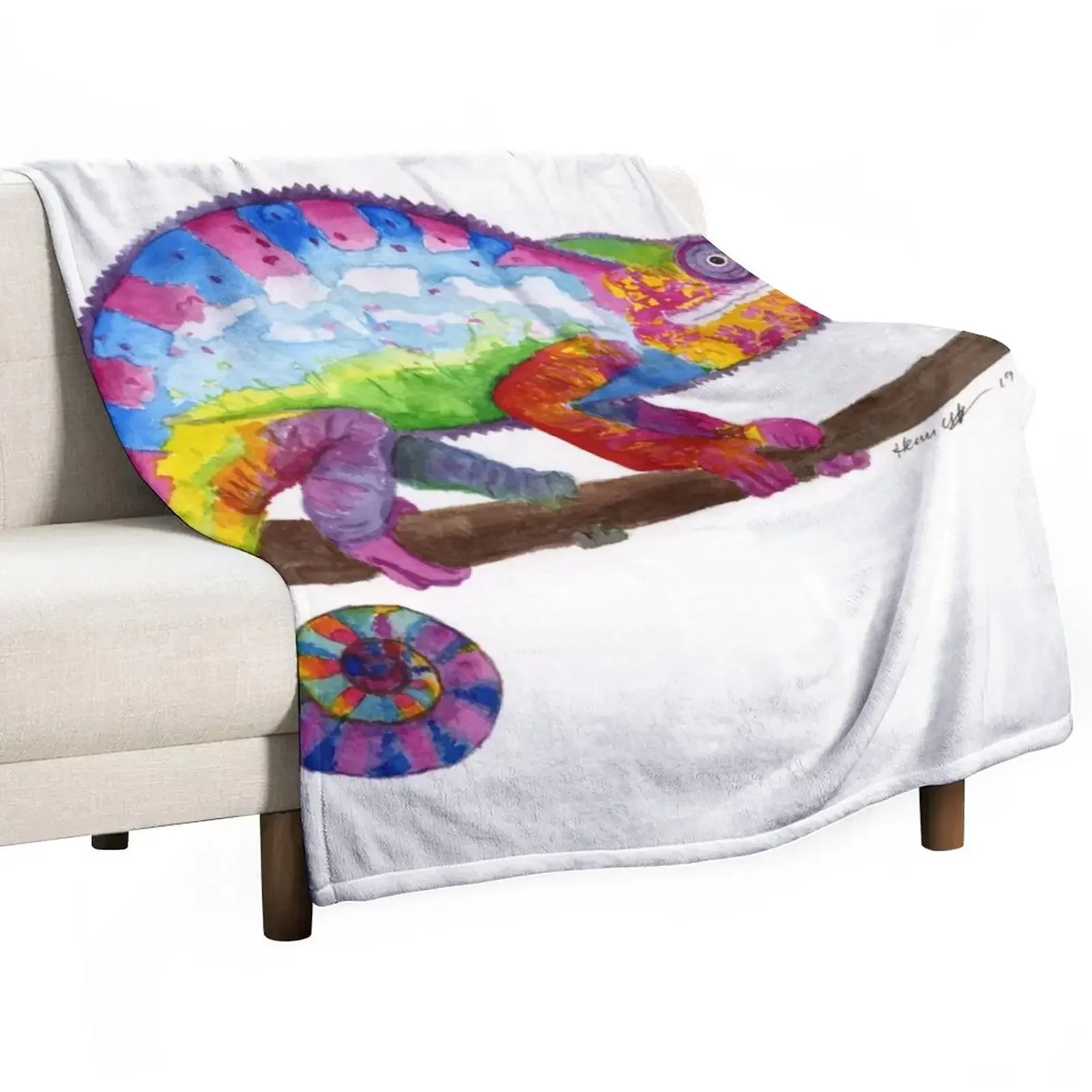 

Sunset Chameleon Throw Blanket Blankets For Sofas Furry Blankets