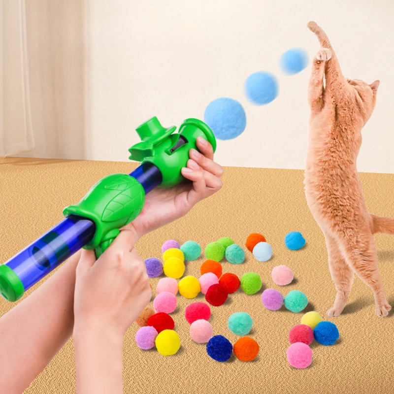 InteractiveColorfulSoftEVABallCatsMolarBiteResistantBouncy