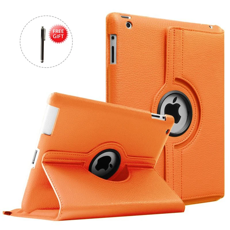 360 Custodia Girevole Per Ipad 4 3 2 Tablet Da 9.7 Pollici Custodia Protettiva In Pelle Pu Smart Stand Per Ipad 4A Generazione Ipad 3 E Ipad 2 Funda