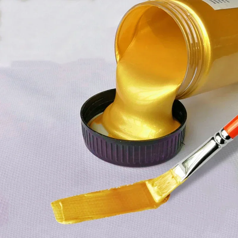 Description Picture 3 of item60ml Gold Paint Metallic Acrylic Paint,waterproof Not Faded for Statuary Coloring DIY Hand Clothes Painted Graffiti Pigments