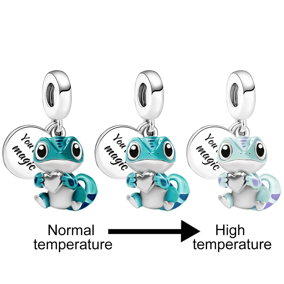 925 Sterling Silver Animal Dumbbell Cute Pink Dog Charms Beads Fit Diy Bracelet Bangle Making Gift Jewelry