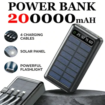 Solar Power Bank Super Fast Charging 4in1 1