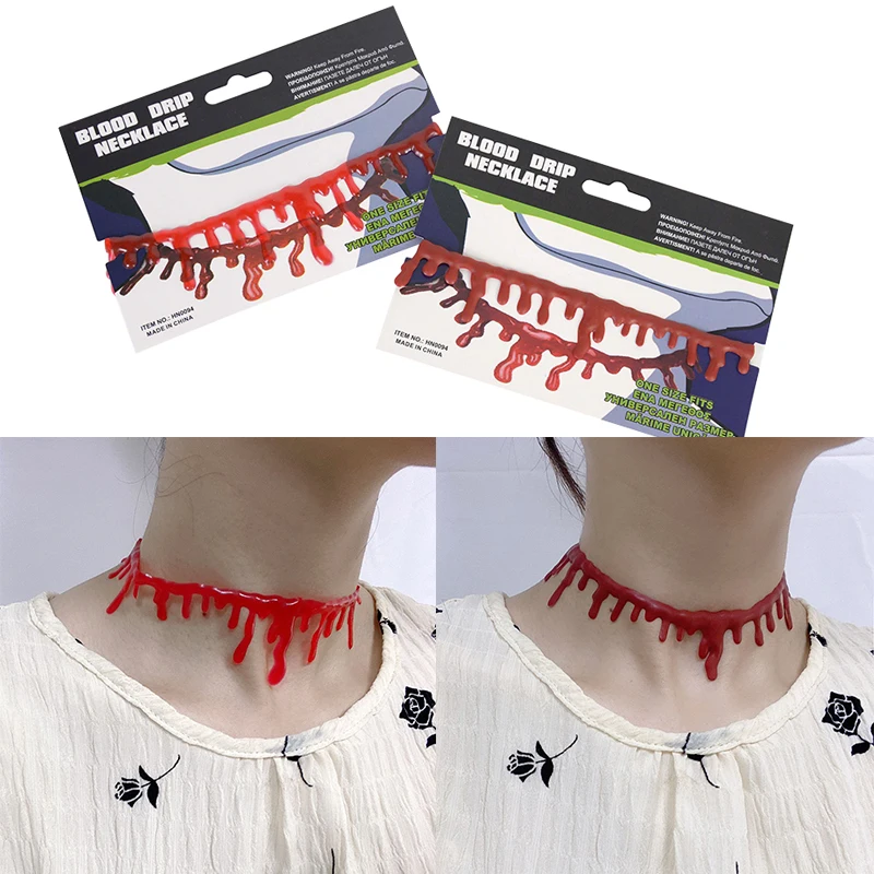 Fashion Blood Choker Necklace Women Chokers Necklaces Halloween