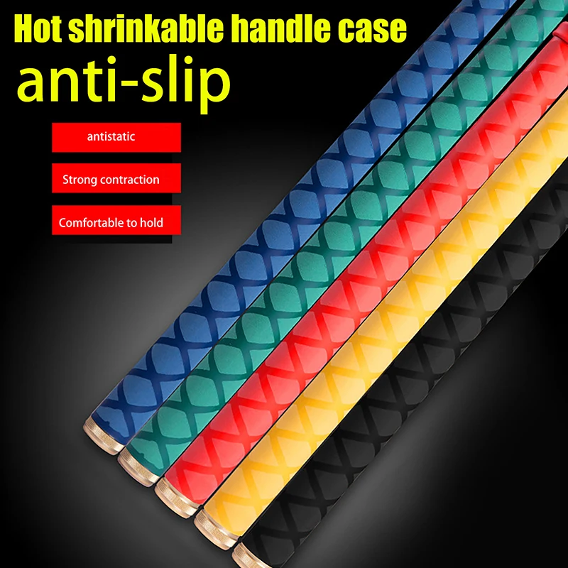 1Pc 1M Non Slip Heat Shrink Tube Fishing Rod Wrap Anti Skid Handle Insulation Sleeve 20MM Protect Racket Grip Waterproof Cover