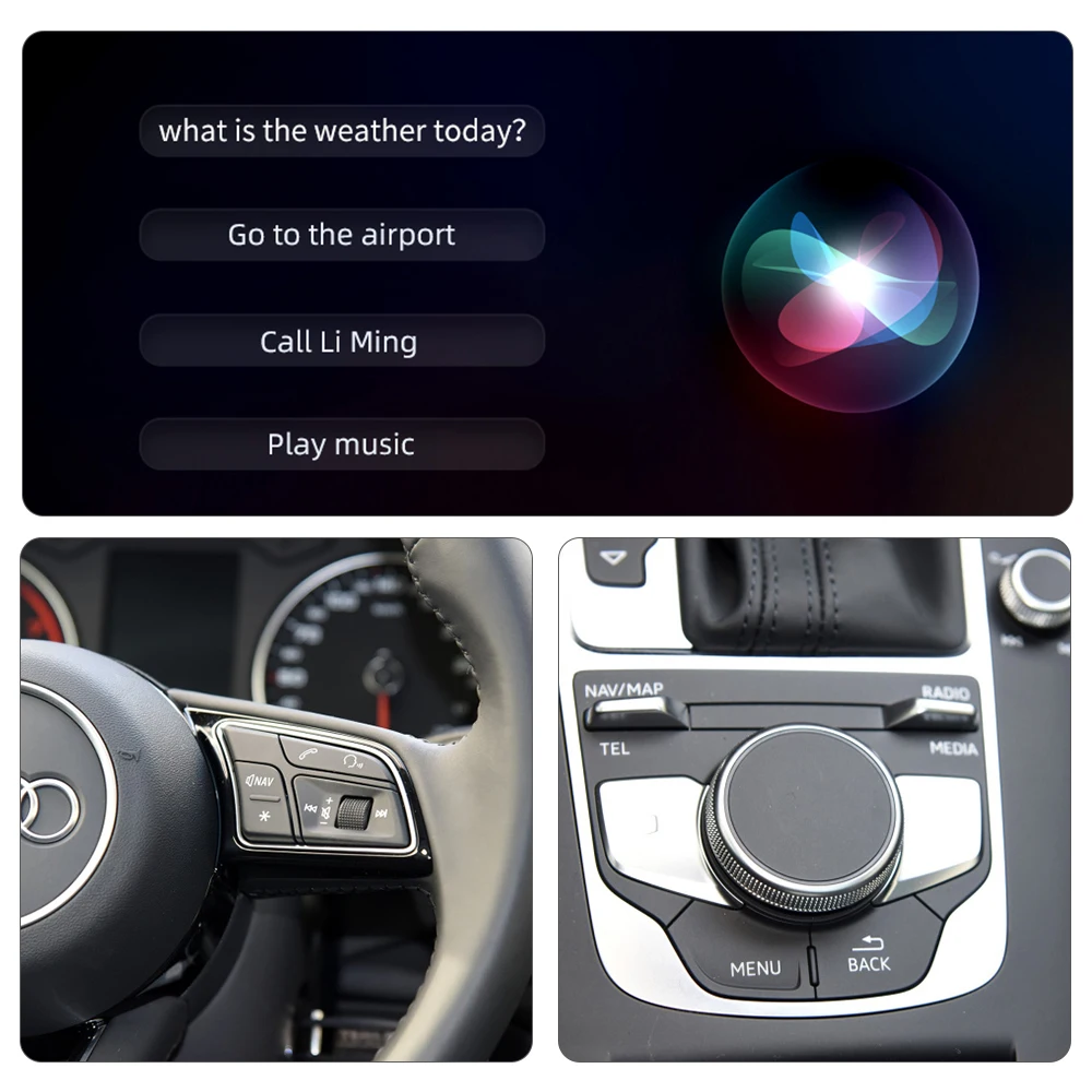 2023   Apple Carplay  ȵ̵ ڵ ̽  A3 S3 RS3 A4 B9 S4  RS4 A5 S5 RS5 Q2 Q5 Q7 For Audi Carplay