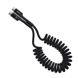 Premium Baseus Spring USB - C Flexible Braided Charging Cable (USB C To USB C 100W)