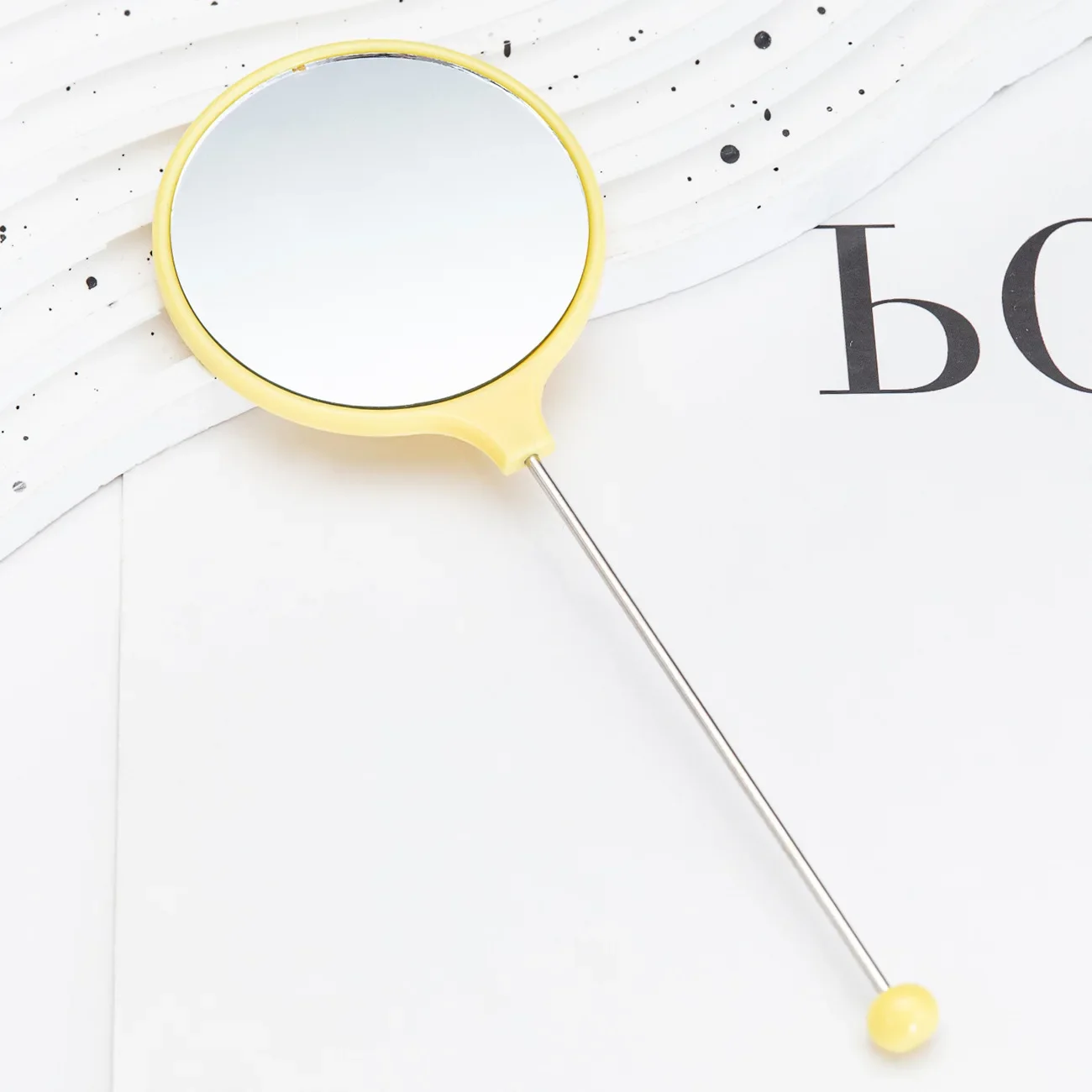 DIY Beaded Mirror Portable Handheld Beadable Bliss Mirrors Makeup Mirror Bookmark for Teachers Student Gift Stationery 40pcs