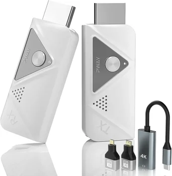 Wireless HDMI Transmitter and Receiver 30m 2.4G/5G Stable Signal for Streaming Video and Audio to Monitor from Laptop/PC/TV Box