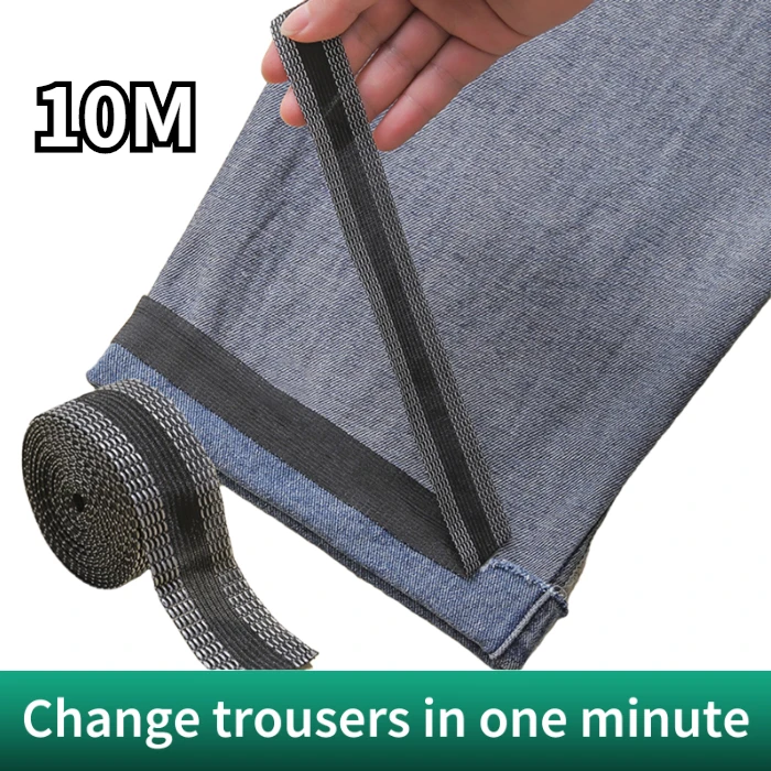 Details about   The New Trousers Edge Shortening Self-Adhesive Trouser Mouth Stickers Hot Sale 