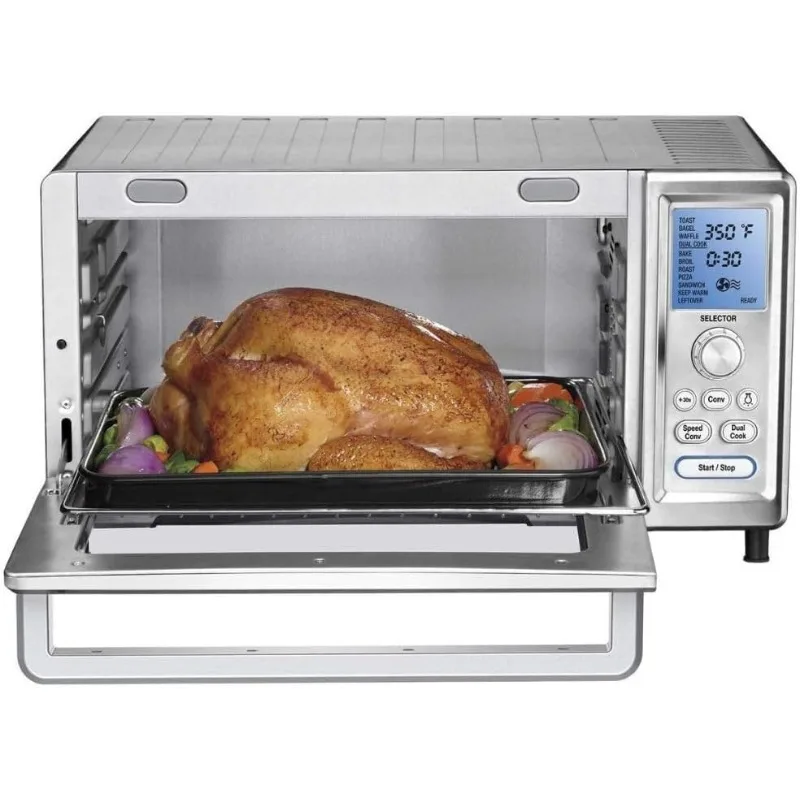 Convection Toaster Oven, Stainless Steel, 16.93"D x 20.87"W x 11.42"H, TOB-260N1 5