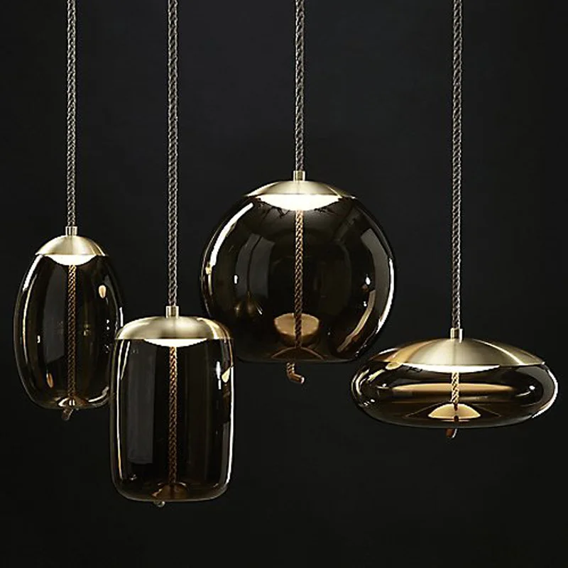 Minimalist Nordic Glass LED Pendant Light 2