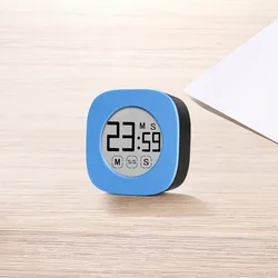 Versatile Digital Timer with Magnet & Hook - Large LCD Display for Cooking, Study, Gym, and Office (Blue)