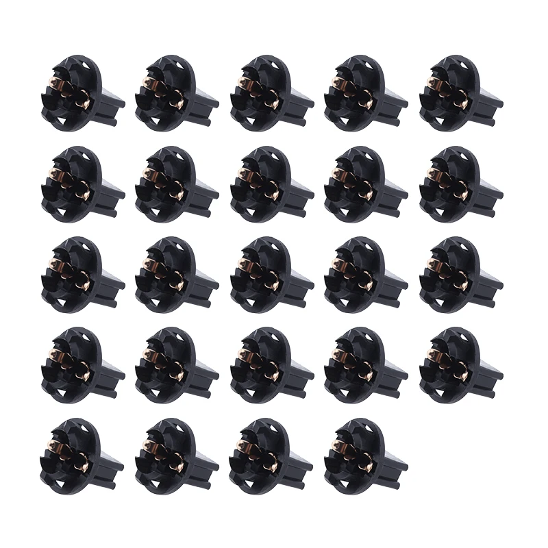 

24Pcs T10 Dashboard Instrument Panel Cluster Light Bulb Twist Lock Bases Sockets Plug &Play 12V