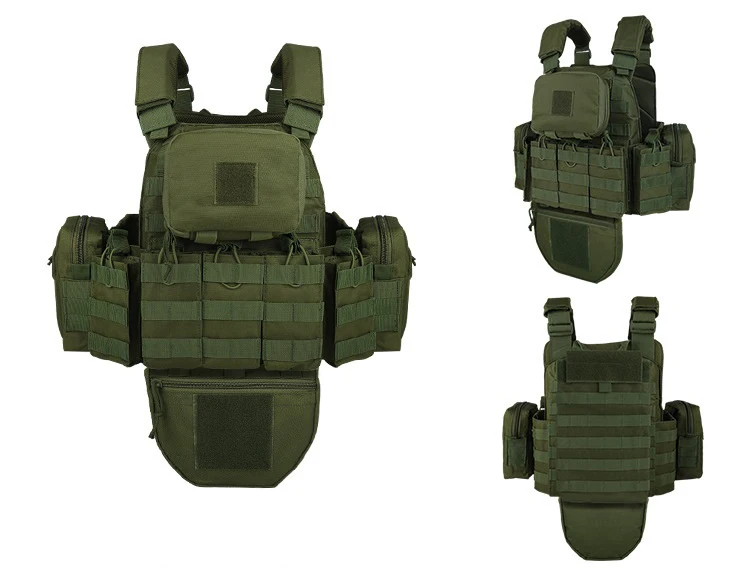 Description Picture 5 of itemYAKEDA Tactical Plate Carrier Vest Camo Molle Magazine Pouches Hunting Full Protection Tactical Vest With Hydration Carrier Bag