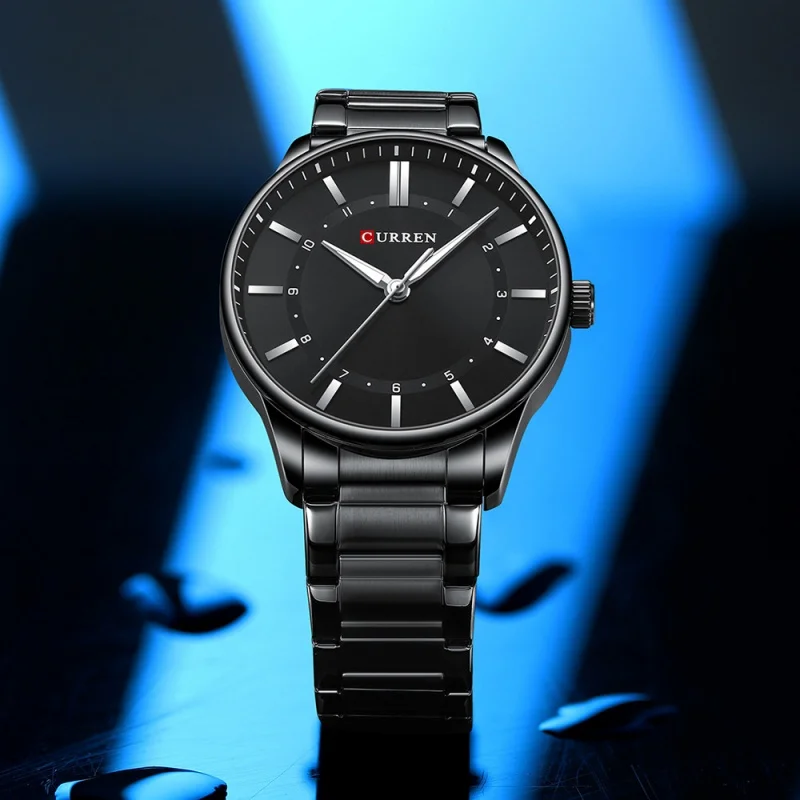 CURREN 8430 Classic Fashion Men's Quartz Watch Luminous Simple Gold Stainless Steel Business Casual Watches for Men reloj hombre 5