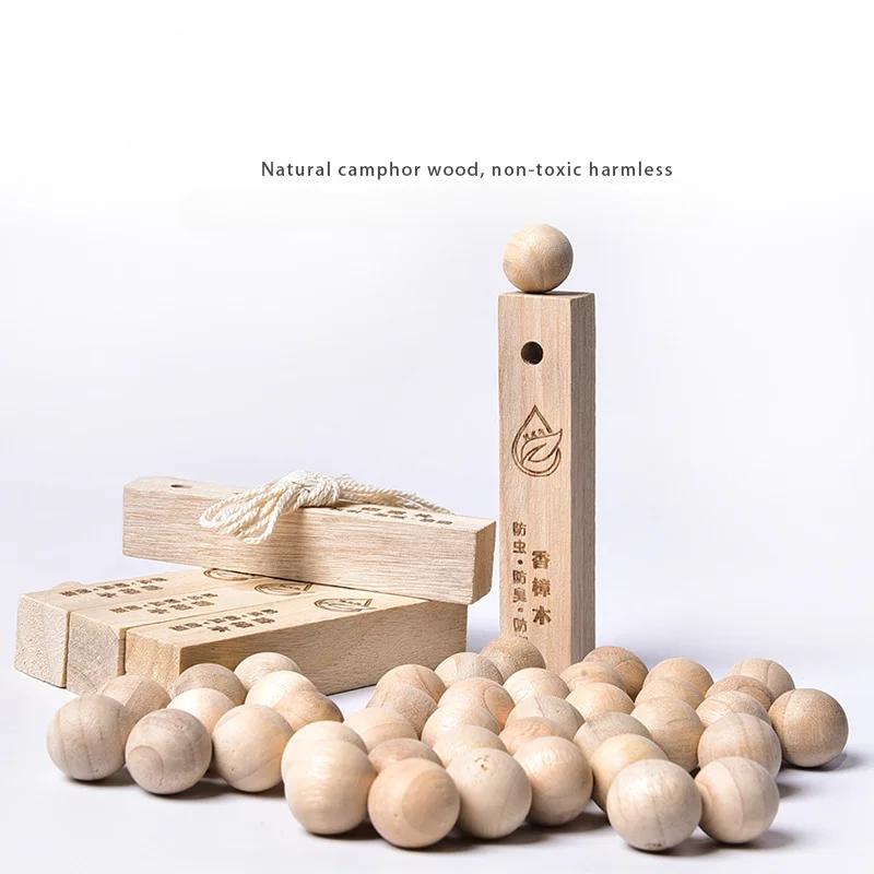 High Quality 50PCS/Set Smell Cedar Moth Insect Repellent Round Balls  Durable Wood Book Clothes Camphor