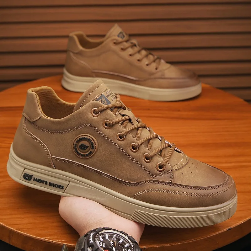 

Brand Men's Shoes PU Leather Casual Shoe Comfort Driving Shoe Business Dress Shoes for Men Sneakers Lace Up Flats Zapatos Hombre