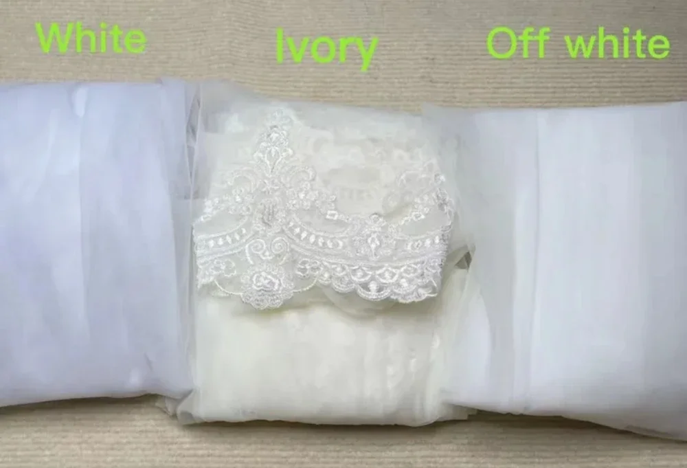 1 Tier Wedding Veil Elegant Beaded Edge Crystal Pearls Edge Veil White Ivory Long Bridal Comb Cathedral bridal veil
