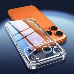 Shockproof Silicone Soft Clear Phone Case Cover - iPhone 18 (Clear)