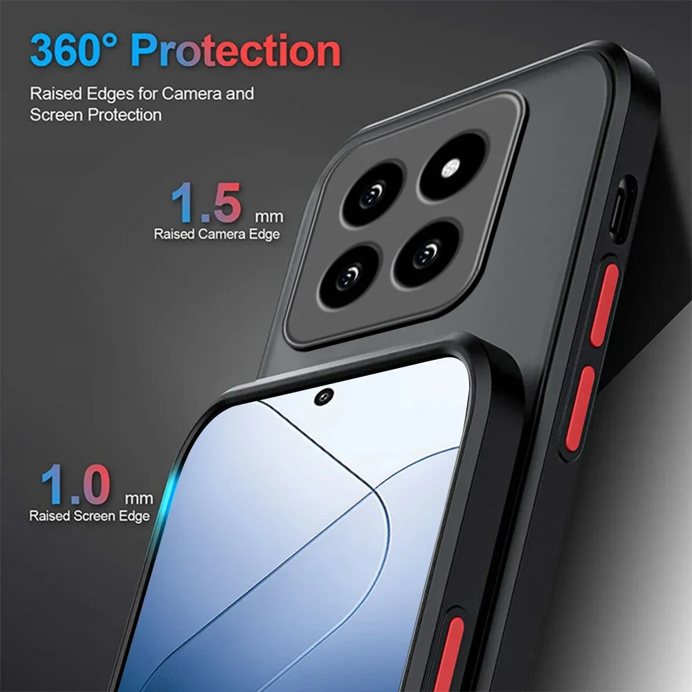Shockproof Armor Matte Phone Case - Premium Bumper Protection Cover