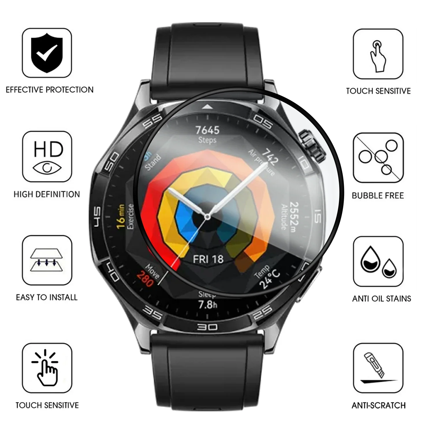 HD Screen Protector Not Glass Cover for Huawei Watch GT4/GT5 41mm 46mm Smartwatch Soft Protective Film for Huawei Watch GT 5
