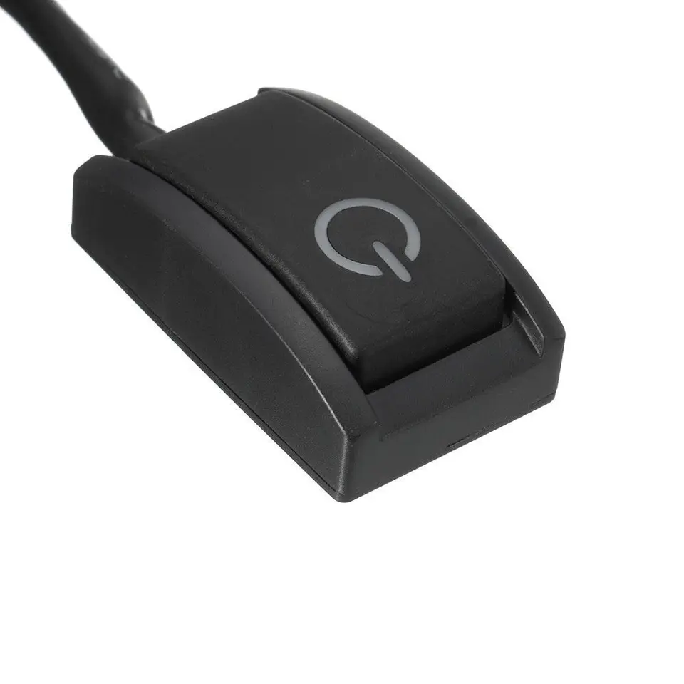 Auto Pulsante Interruttore Bianco Luce LED Blocco Su / Off Universale DC12V - Foto 6