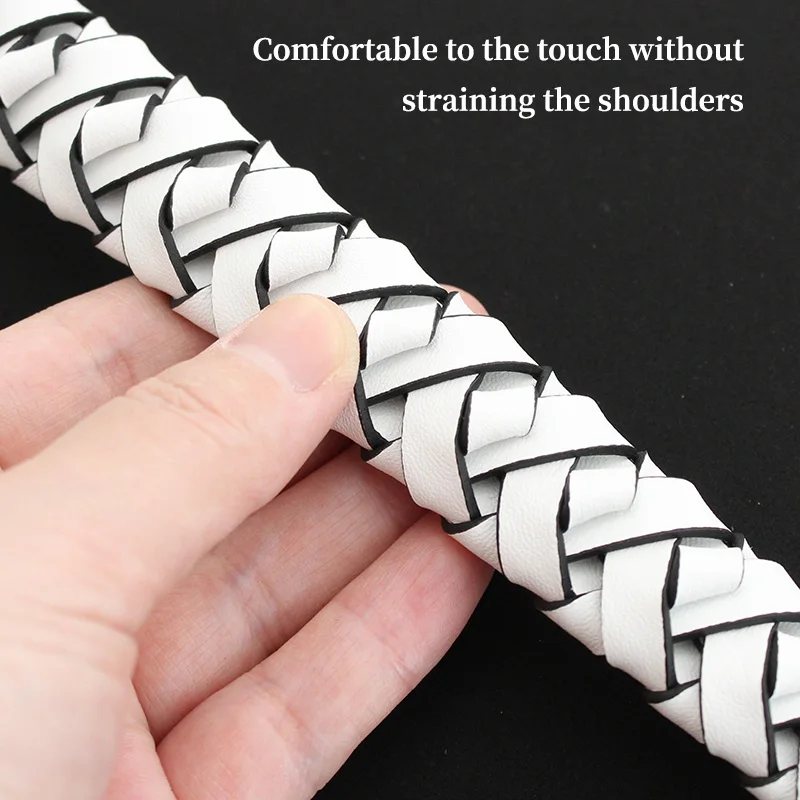 TINBERON Handbag Handle Strap Fits For Bucket Bag Short Weave Bag Strap Vachetta Leather Luxury Bag Handle Strap Bag Accessories
