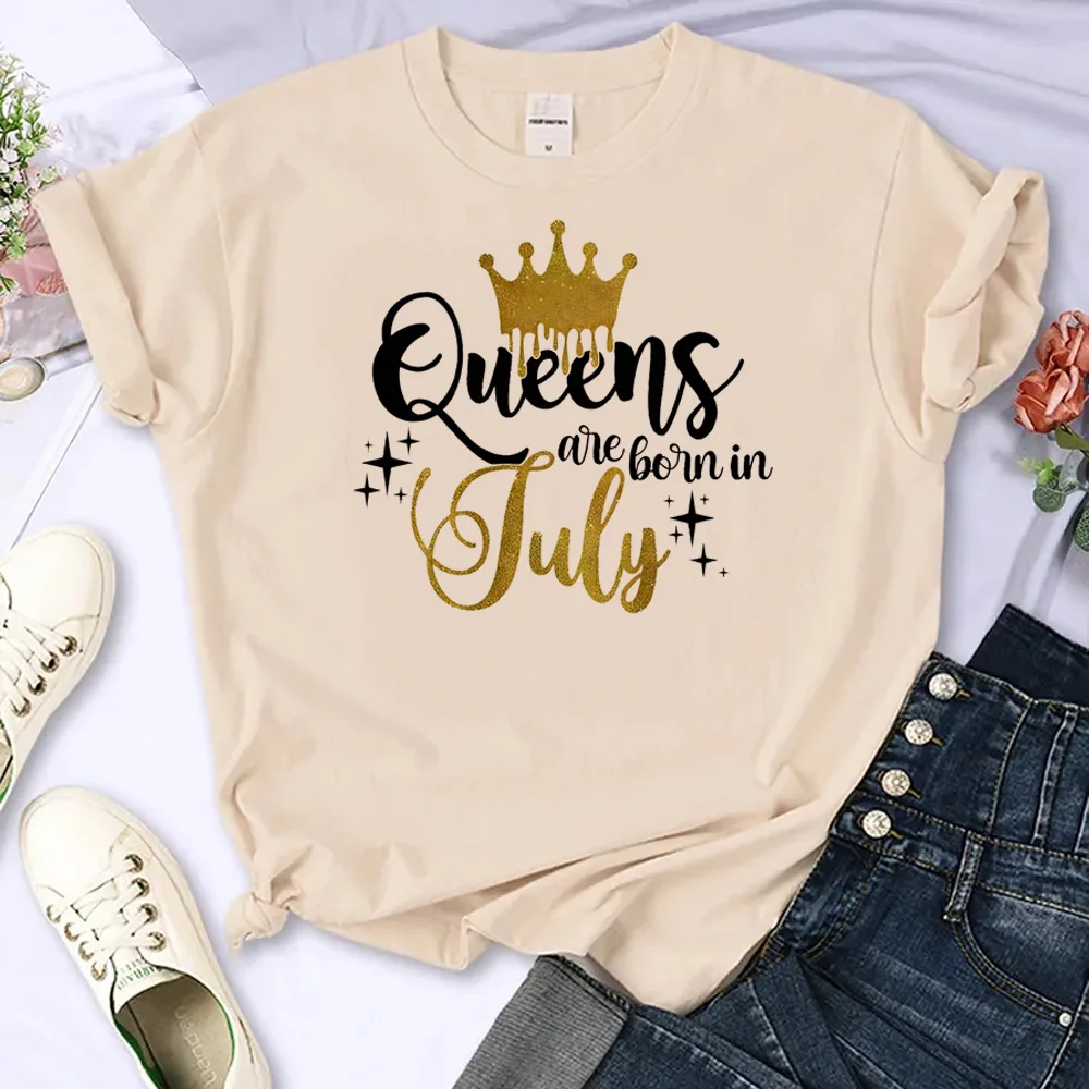 

Golden Crown Queen Are Born in January to December top women anime Japanese t shirt girl y2k manga clothing