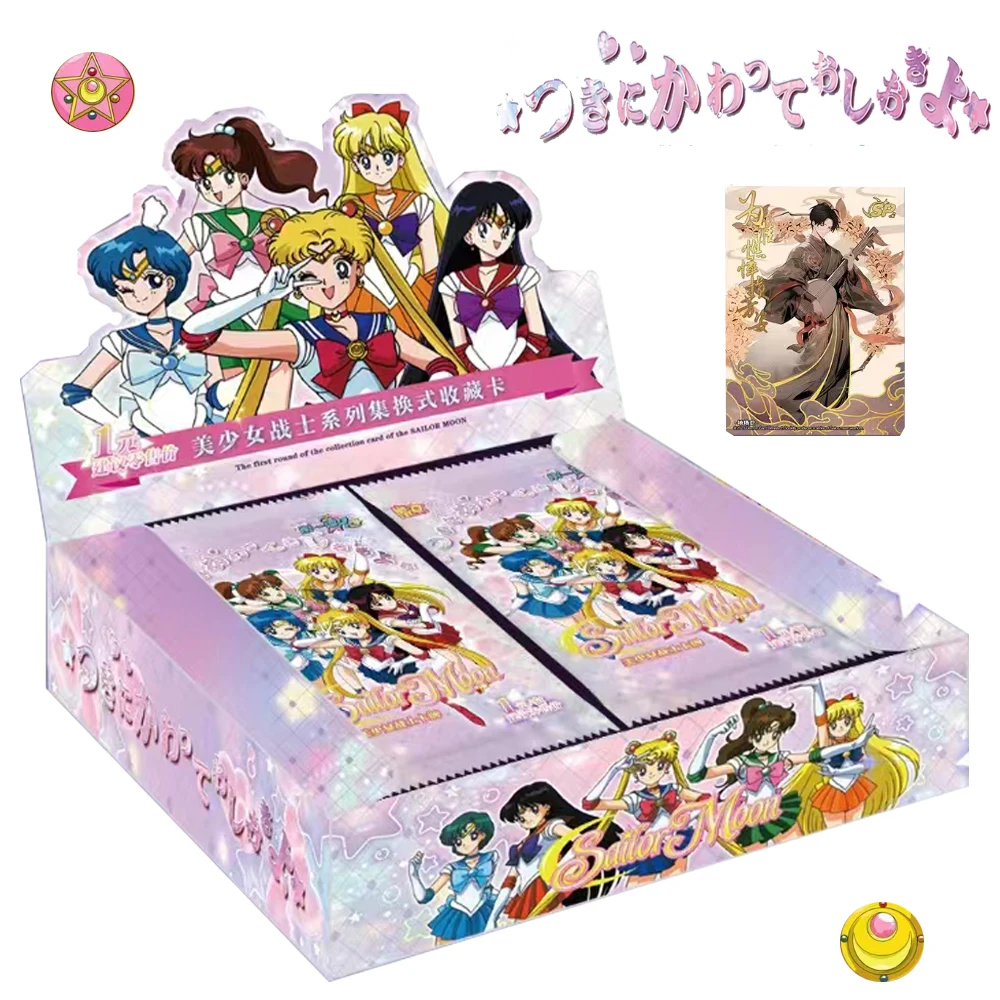 

Wholesale Sailor Moon Cards Collection Anime Magic Girl Mizuno Ami Usagi Tsukino Character Card Toys Children's Favorite Gifts