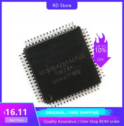 2pcs/lot Orignal NEW QFP64 MC908AZ60AVFU MC908GZ60CFAE MC908GZ60MFAE MC908GZ60  MC908GZ60AVF MC908GZ60CFA MC908GZ60MFA QFP48