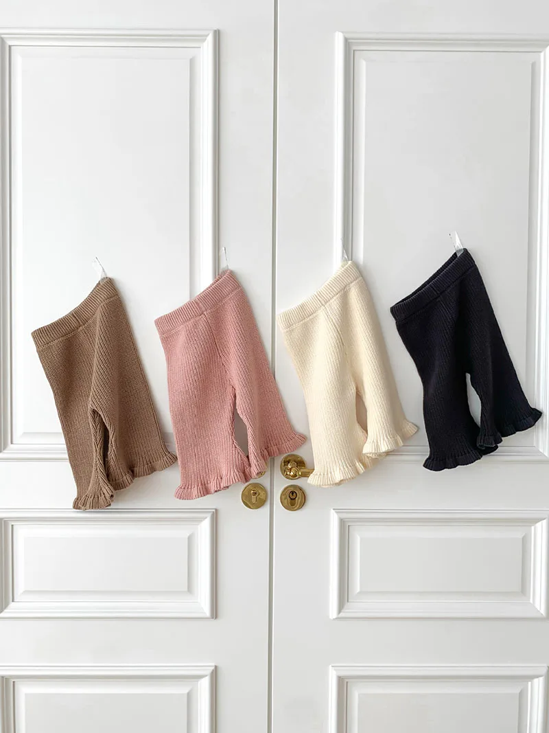 Autumn Baby Girls Flare Knit Trousers