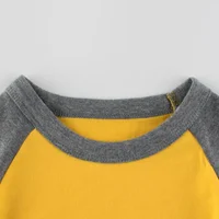 Solid Color Blank Shirt Boys Kid Children's Clothing 2024 Autumn Clothes Pachwork Long Sleeve T-shirt for Girls Cotton Tops Tees 3