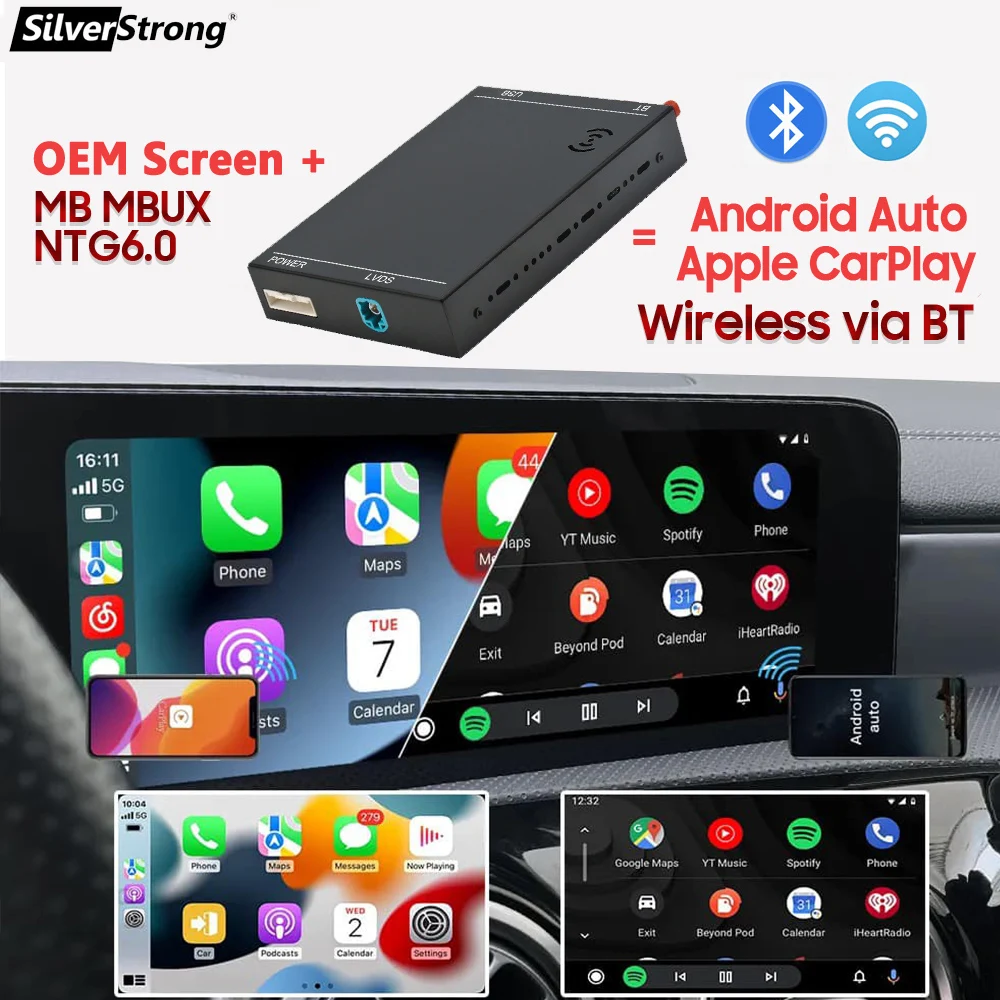 CarPlayinalmbricoparaMercedesNTG60AndroidAutoW118A180A200