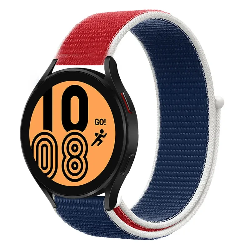 Nylon Loop Sport Watch Band Bracelet, 20mm/22mm Adjustable Strap