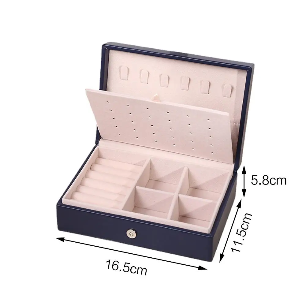 Details about   Earring Ring Jewelry Display Storage Box Leather Necklace Gift Case Organizer TA 