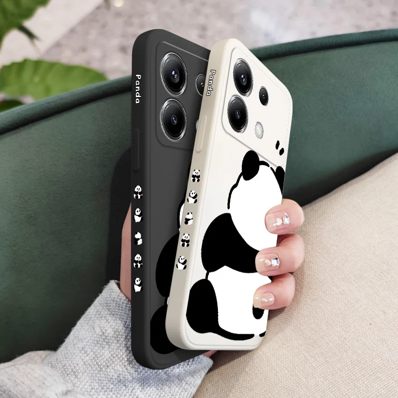 Panda Design Silicone Phone Case - Ultra-Soft Protective Cover